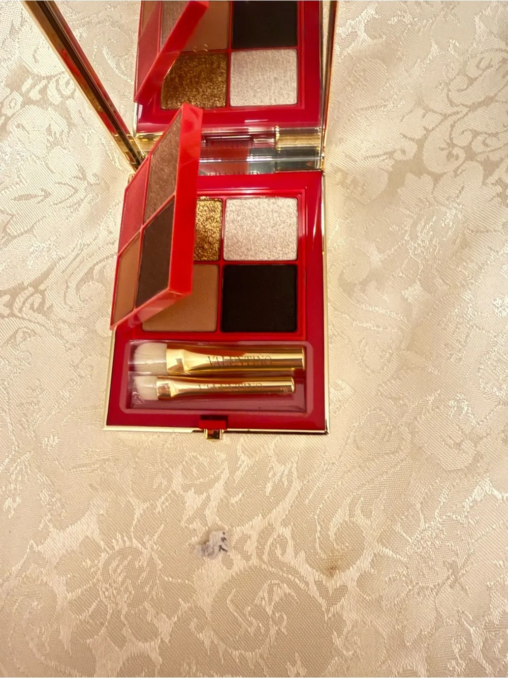 Valentino Color-Flip 01 When in Roma Eye Palette Pressed Powder Mirror 0.62 oz